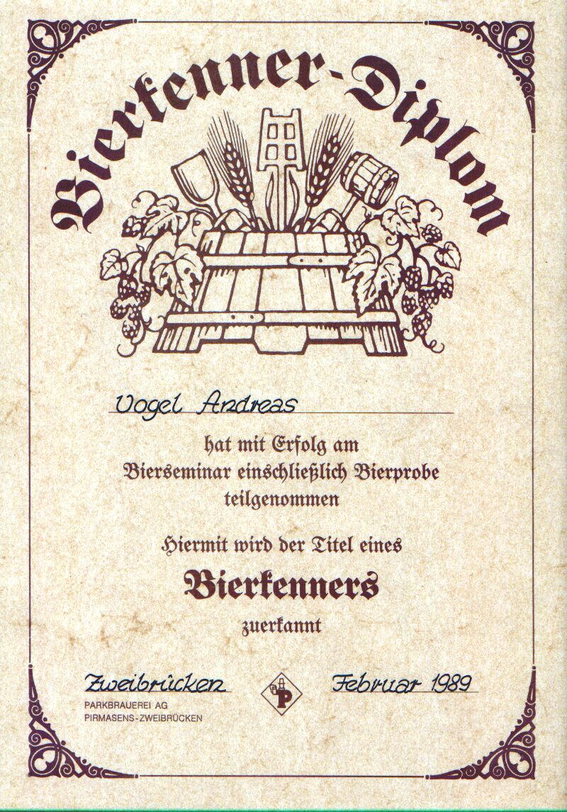 Bierdi  - diplomiert diplomatisch, das ist Bierdi